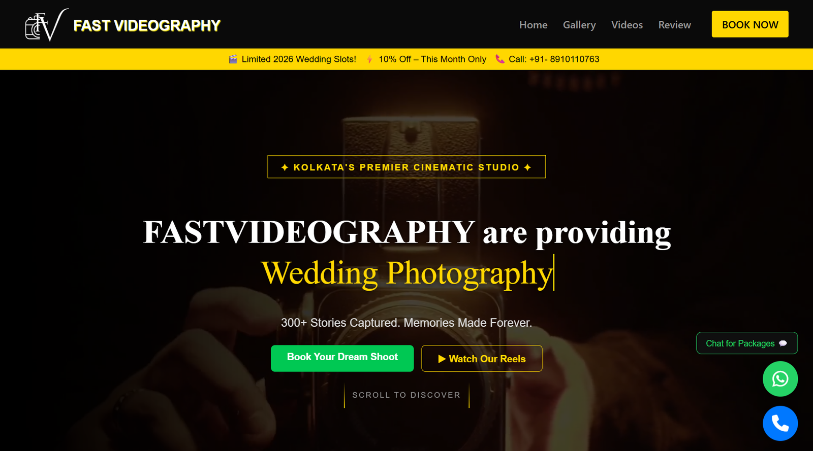 Fast Videography website